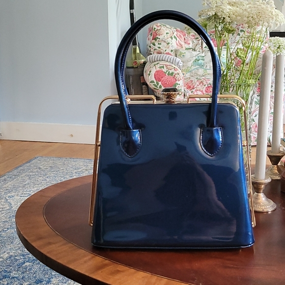 Unknown Handbags - NWOT iridescent blue evening purse